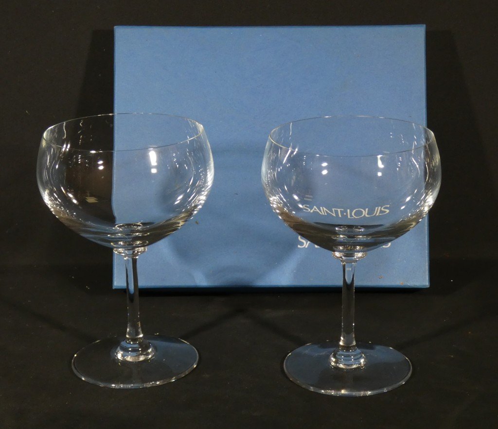 Saint Louis, Set Of Two Crystal Tasting Glasses, 60cl