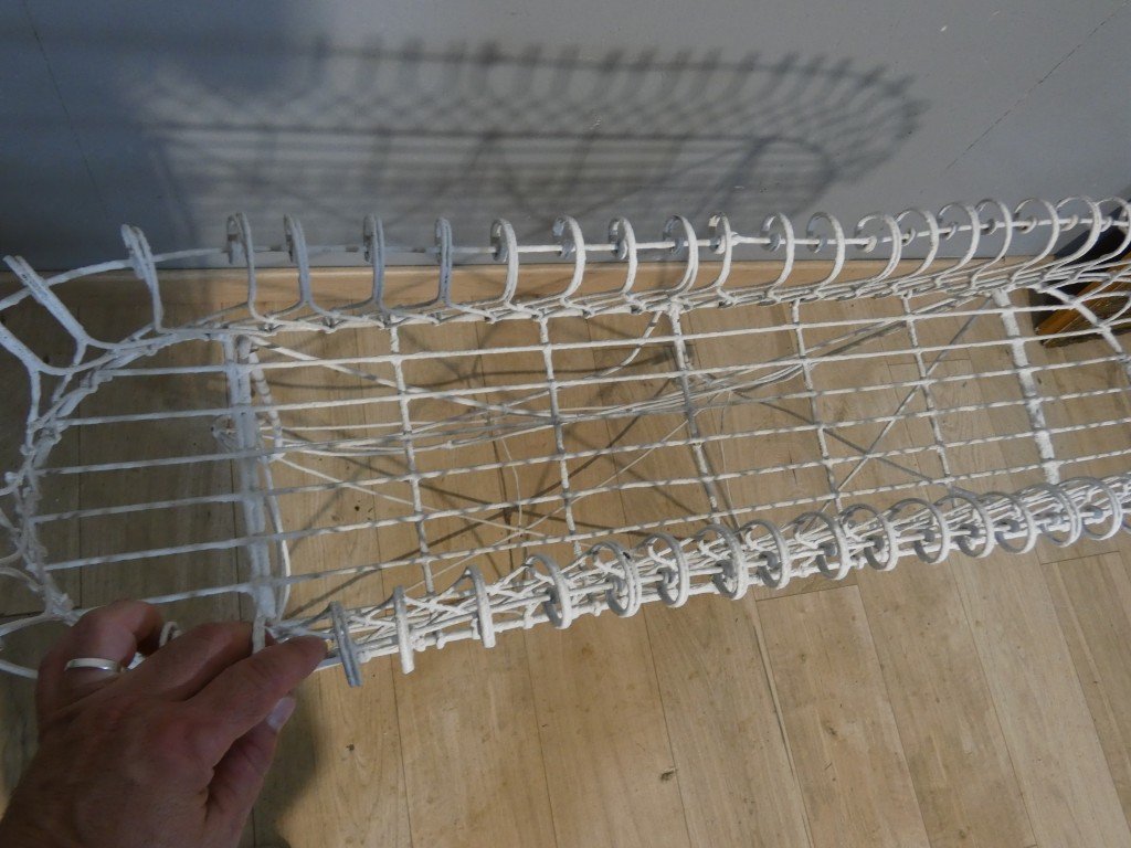 Napoleon III-style Planter Made Of Woven Wire In A Basket Design, Late 19th Century-photo-3