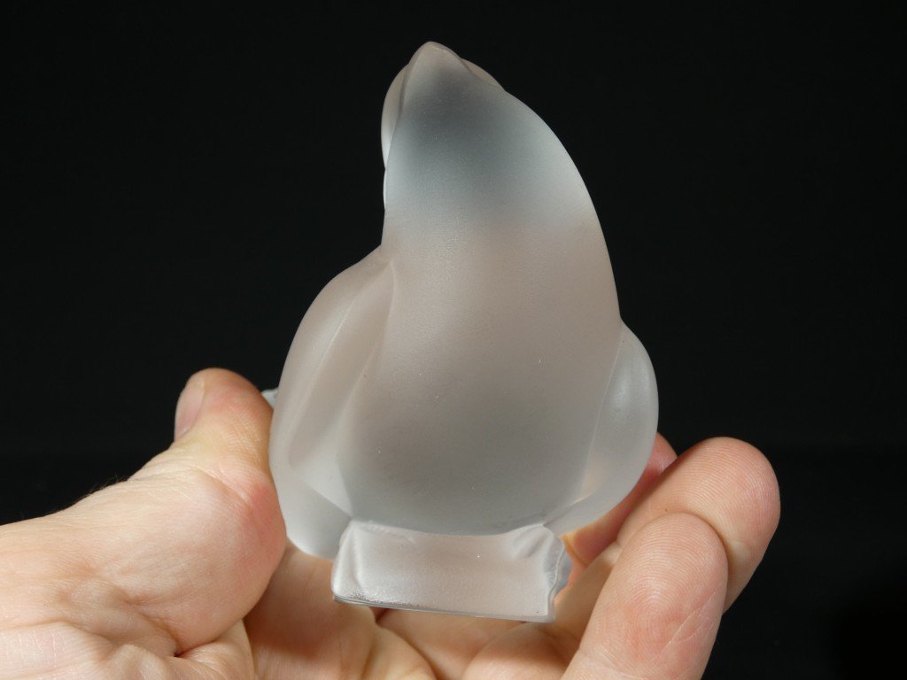Lalique, Satin-finish Crystal Sparrow Figurine-photo-3