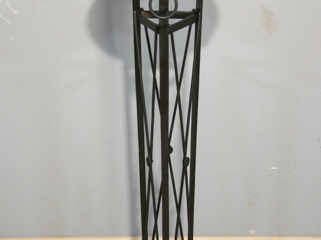 Neoclassical Iron Display Column, Circa 1940-photo-3
