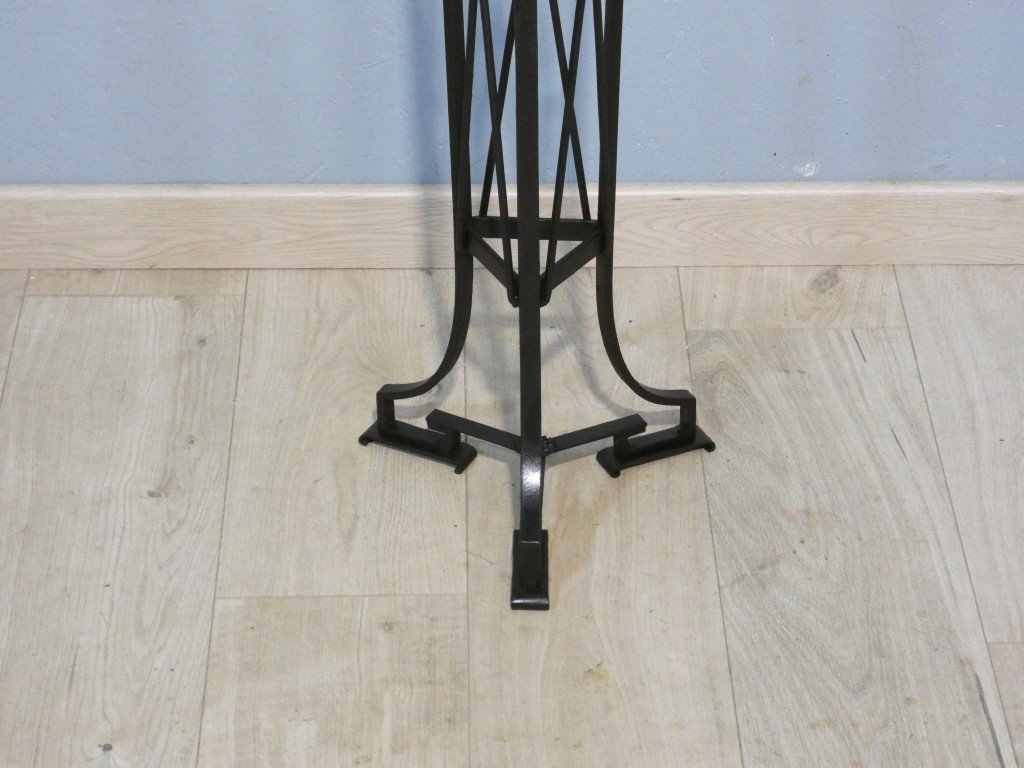 Neoclassical Iron Display Column, Circa 1940-photo-4