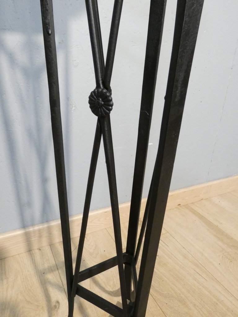 Neoclassical Iron Display Column, Circa 1940-photo-3
