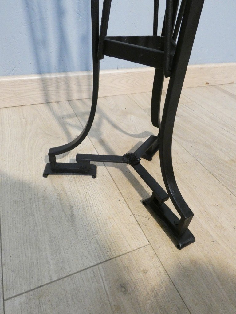 Neoclassical Iron Display Column, Circa 1940-photo-4
