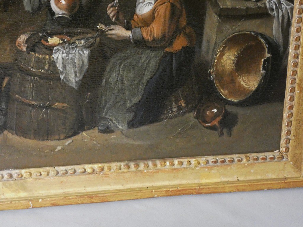 Cabaret Scene – 18th-century Northern School, In The Style Of David Teniers-photo-5