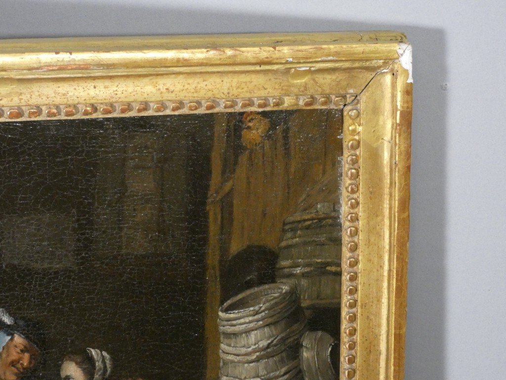 Cabaret Scene – 18th-century Northern School, In The Style Of David Teniers-photo-6