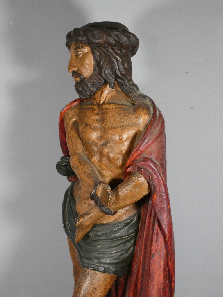 Christ aux outrages, dit Ecce Homo, en bois sculpté et polychromé – vers 1600-photo-1