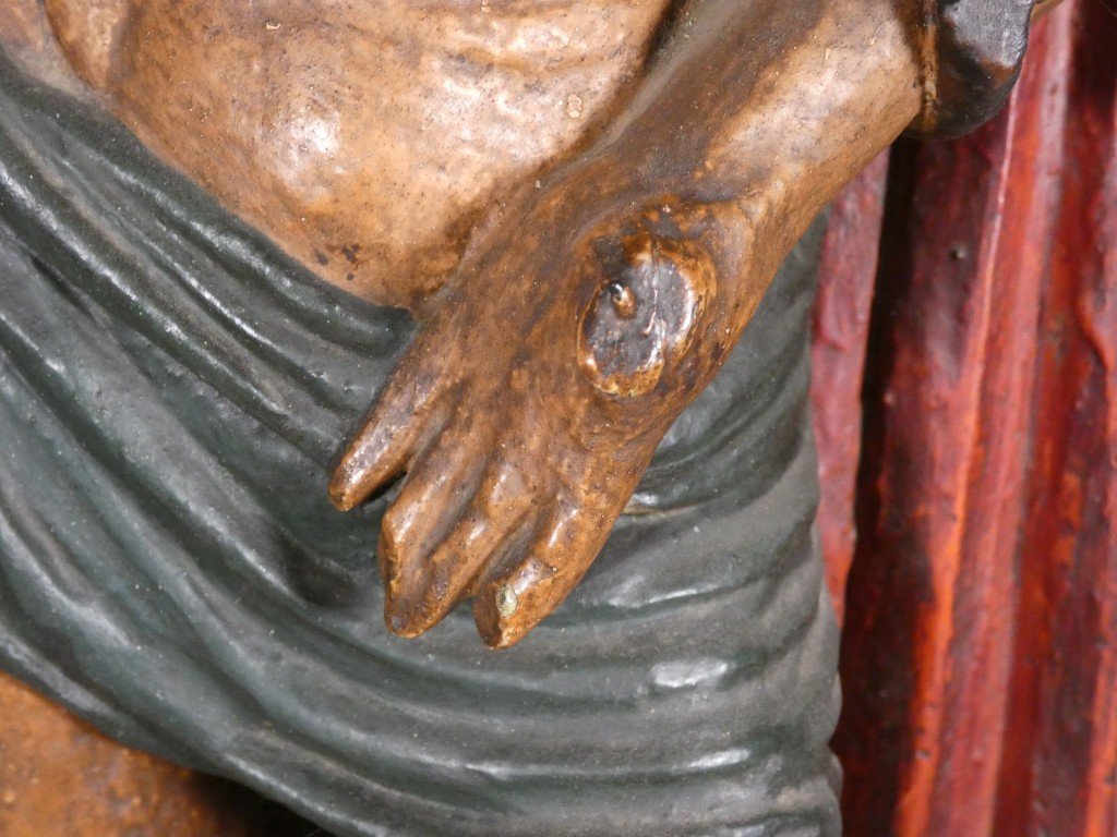 Christ aux outrages, dit Ecce Homo, en bois sculpté et polychromé – vers 1600-photo-3