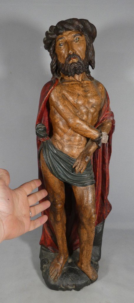 Christ aux outrages, dit Ecce Homo, en bois sculpté et polychromé – vers 1600-photo-8
