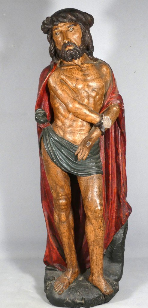 Christ aux outrages, dit Ecce Homo, en bois sculpté et polychromé – vers 1600