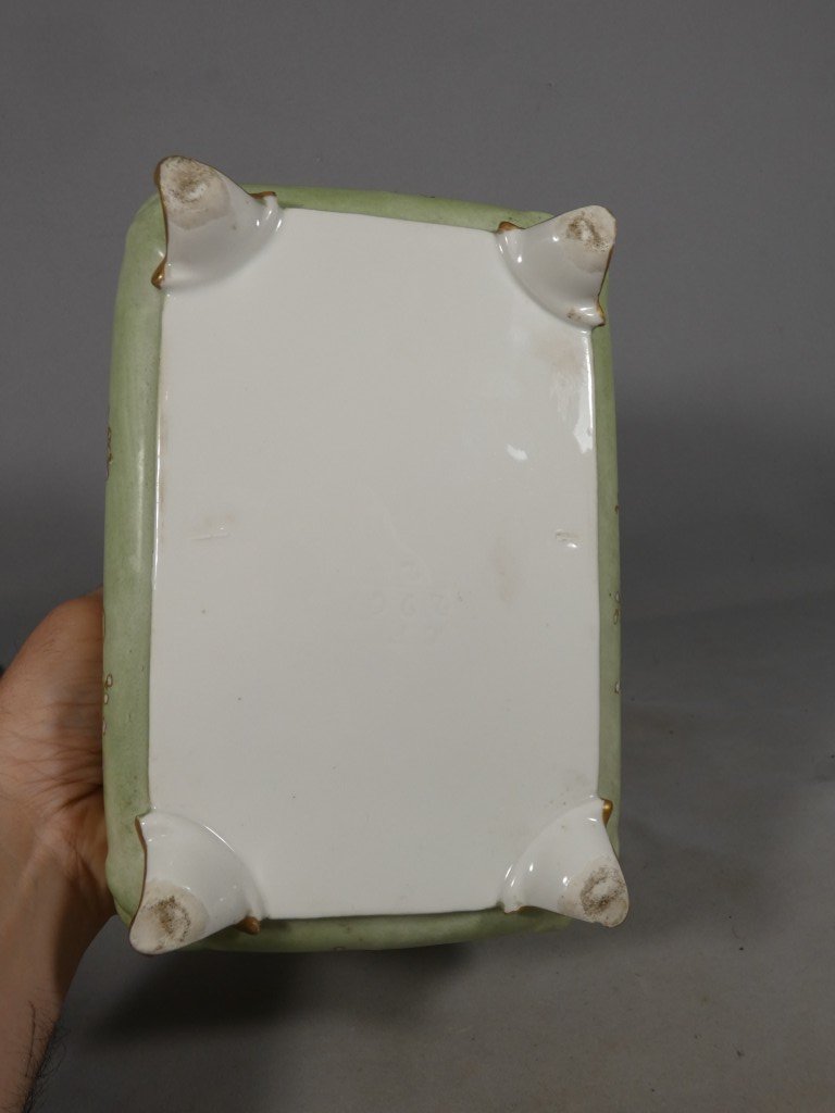 La Glycine, jardinière en porcelaine de Limoges, époque Art Nouveau, vers 1900-photo-5
