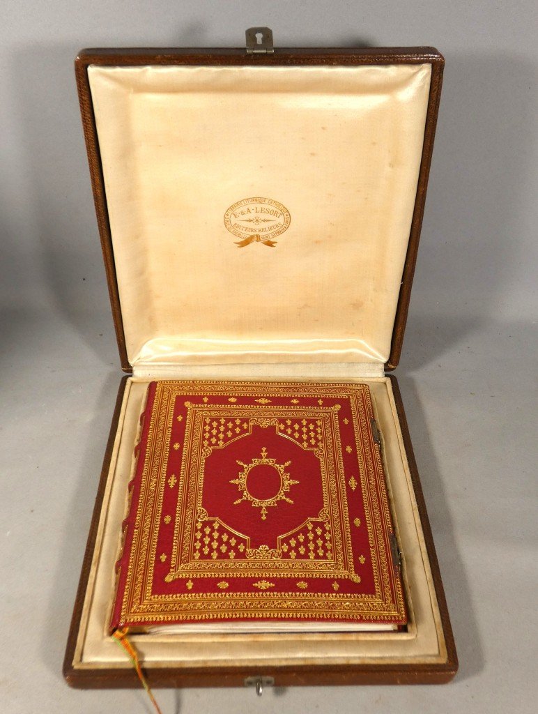 Livre de prières néogothique entièrement manuscrit et enluminé – E. & A. Lesort – XIXᵉ siècle-photo-2