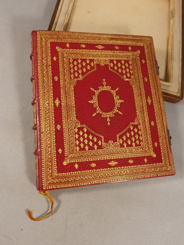 Livre de prières néogothique entièrement manuscrit et enluminé – E. & A. Lesort – XIXᵉ siècle-photo-4