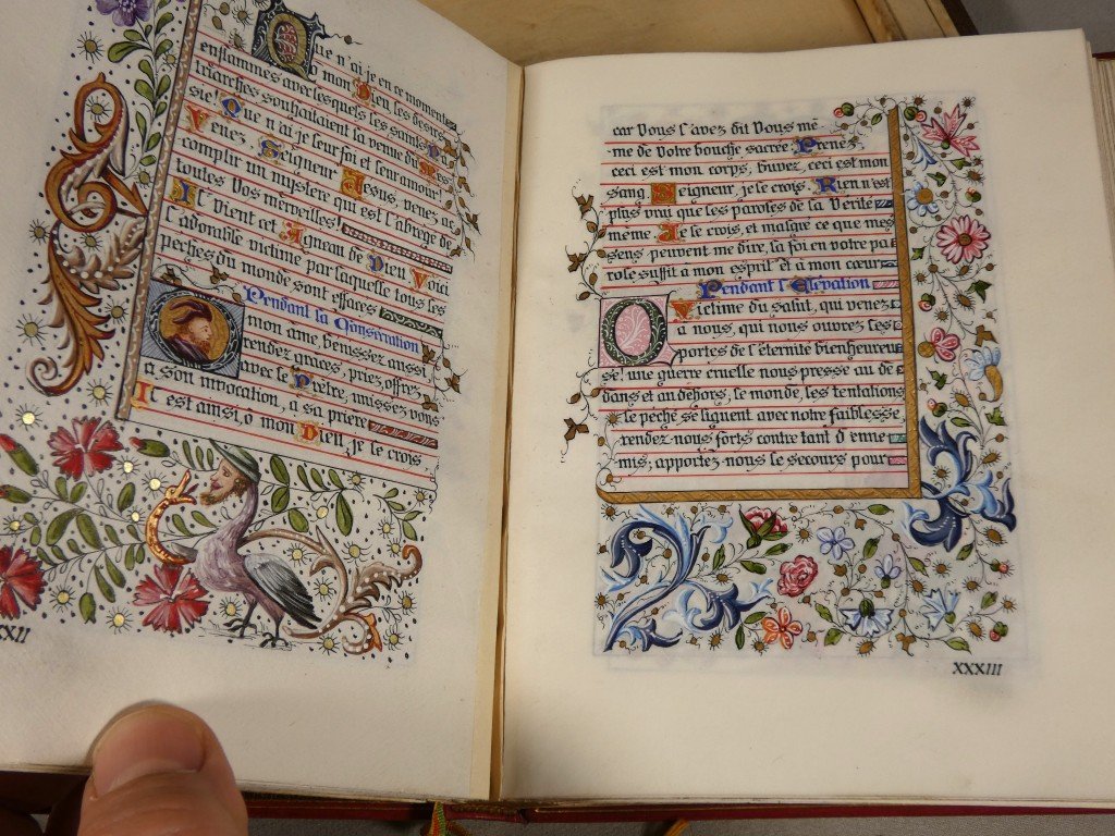 Livre de prières néogothique entièrement manuscrit et enluminé – E. & A. Lesort – XIXᵉ siècle-photo-3