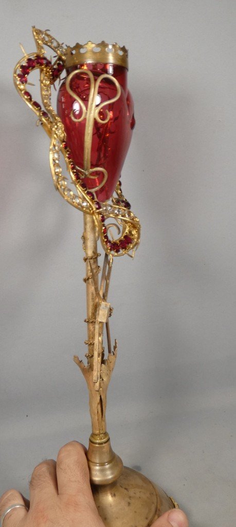 Important objet de dévotion au Sacré-Cœur et à la Passion du Christ – XIXᵉ siècle-photo-5