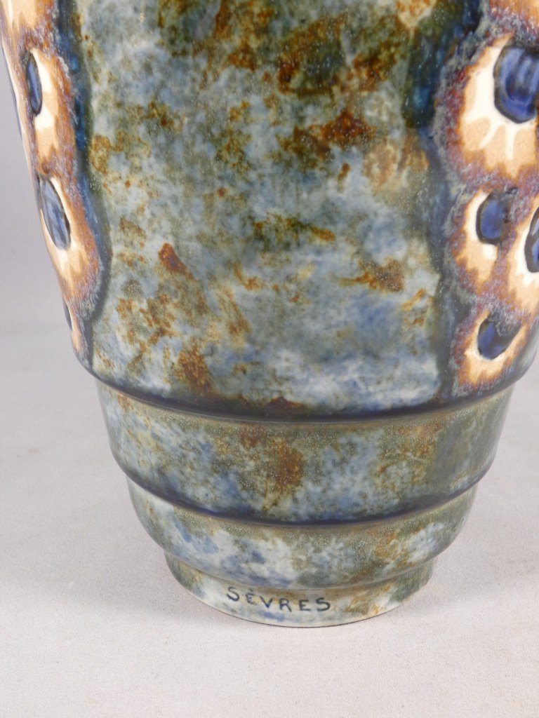 Vase Art déco en céramique émaillée, Sèvres, vers 1930-photo-2