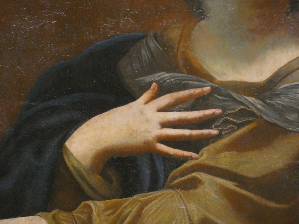 Saint Cecilia At The Organ: 18th-century Italian School, Oil On Canvas-photo-3