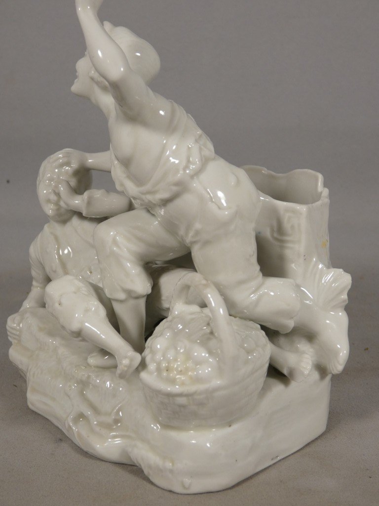 Schäfer & Vater – “la Bagarre” – Porcelain Figurine Set, Circa 1900-photo-1