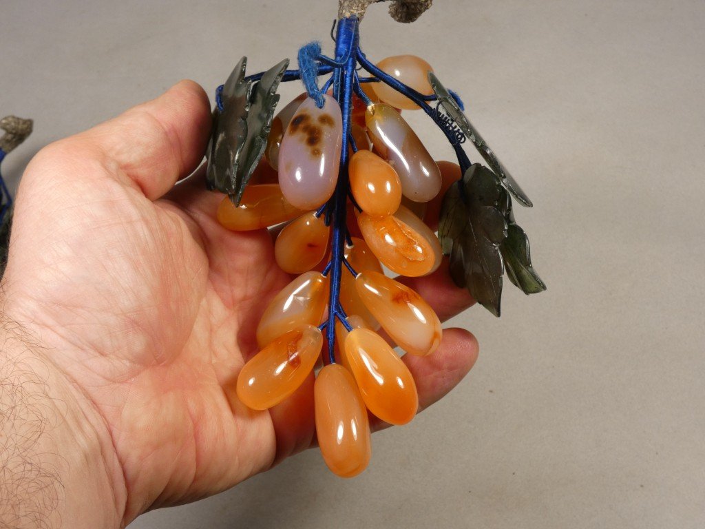 Ensemble de fruits en pierre dure, Italie, milieu XX ème-photo-1