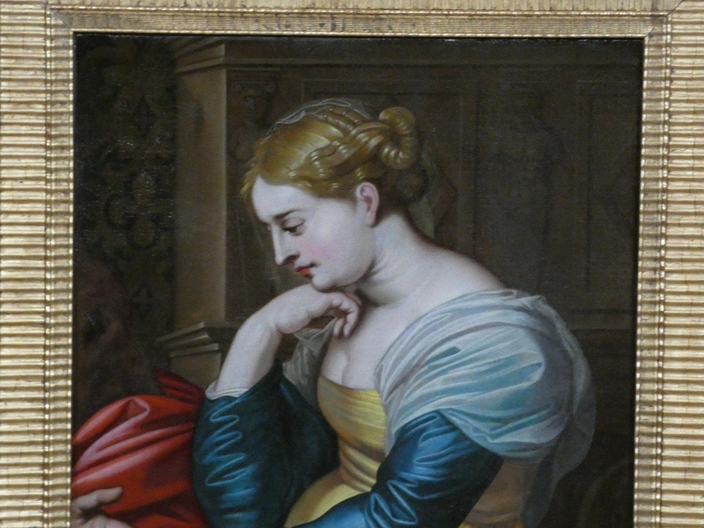 Hélène Fourment, An Allegory Of Melancholy, After The Studio Of Peter Paul Rubens – 18th Century -photo-3