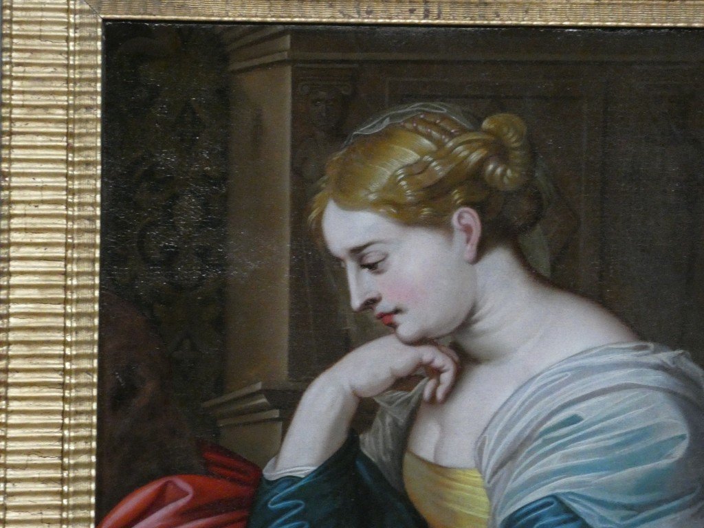 Hélène Fourment, An Allegory Of Melancholy, After The Studio Of Peter Paul Rubens – 18th Century -photo-4