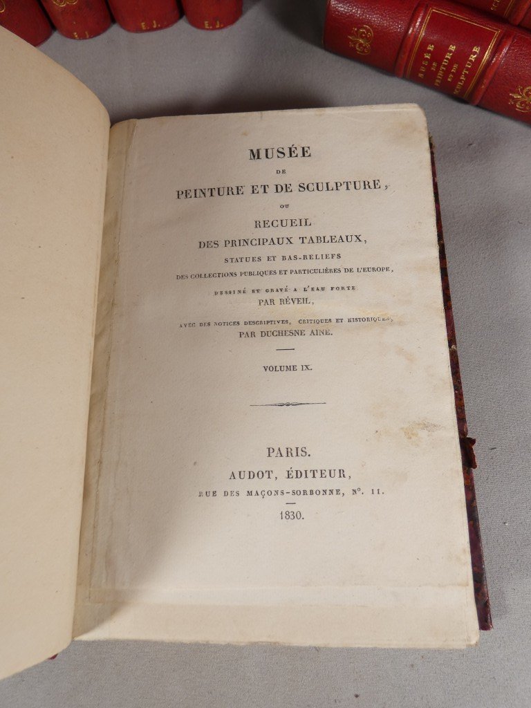 Réveil & Duchesne – Musée de Peinture et de Sculpture – 17 volumes illustrés – 1828-1834-photo-2
