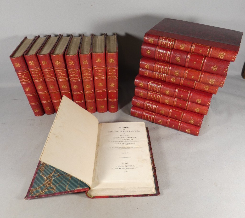 Réveil & Duchesne – Musée de Peinture et de Sculpture – 17 volumes illustrés – 1828-1834