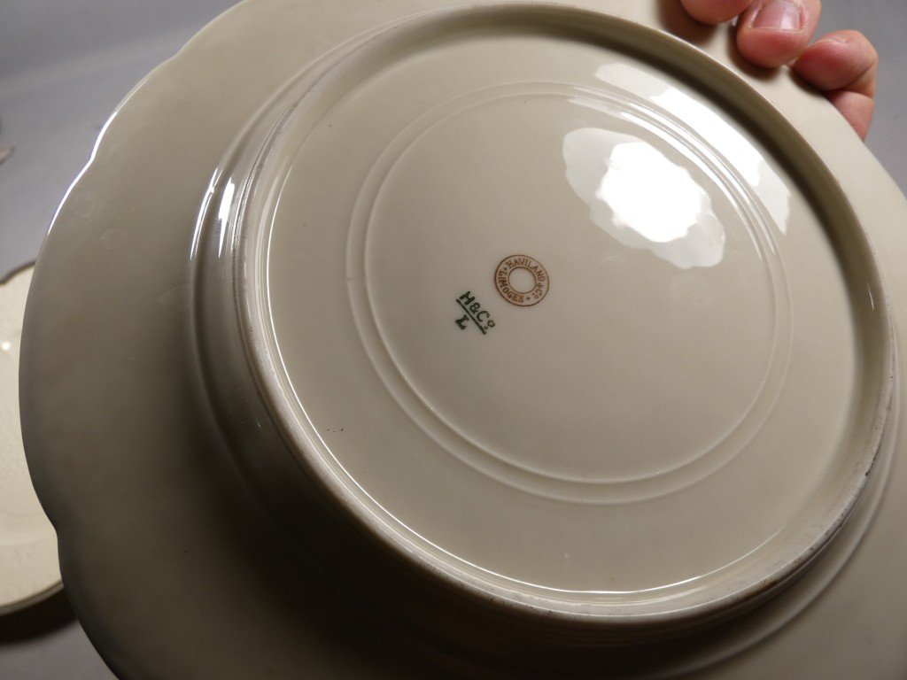 Haviland & Cie – Albert Dammouse – Assiette japonisante au héron en vol, Limoges vers 1885-photo-7