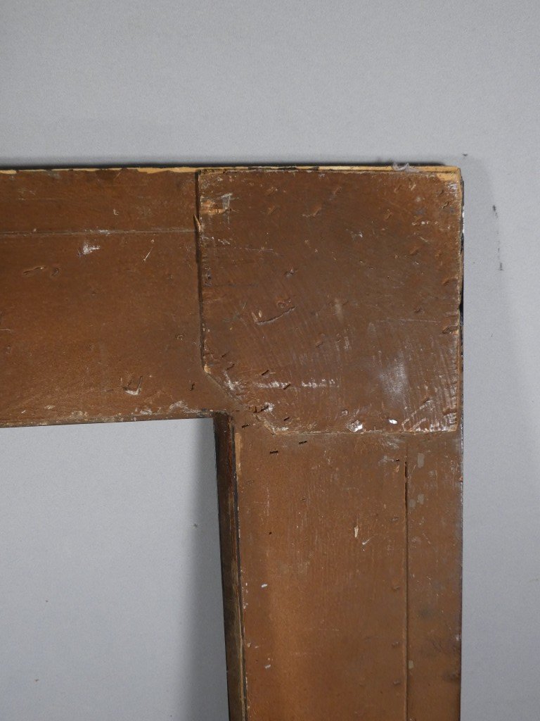 18th-century Blackened Wood Frame With An Inverted Profile – 69.5 × 57 Cm-photo-7