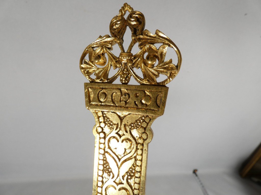 Gilded Bronze Processional Cross, Maison Viau In Limoges—late 19th Century-photo-1