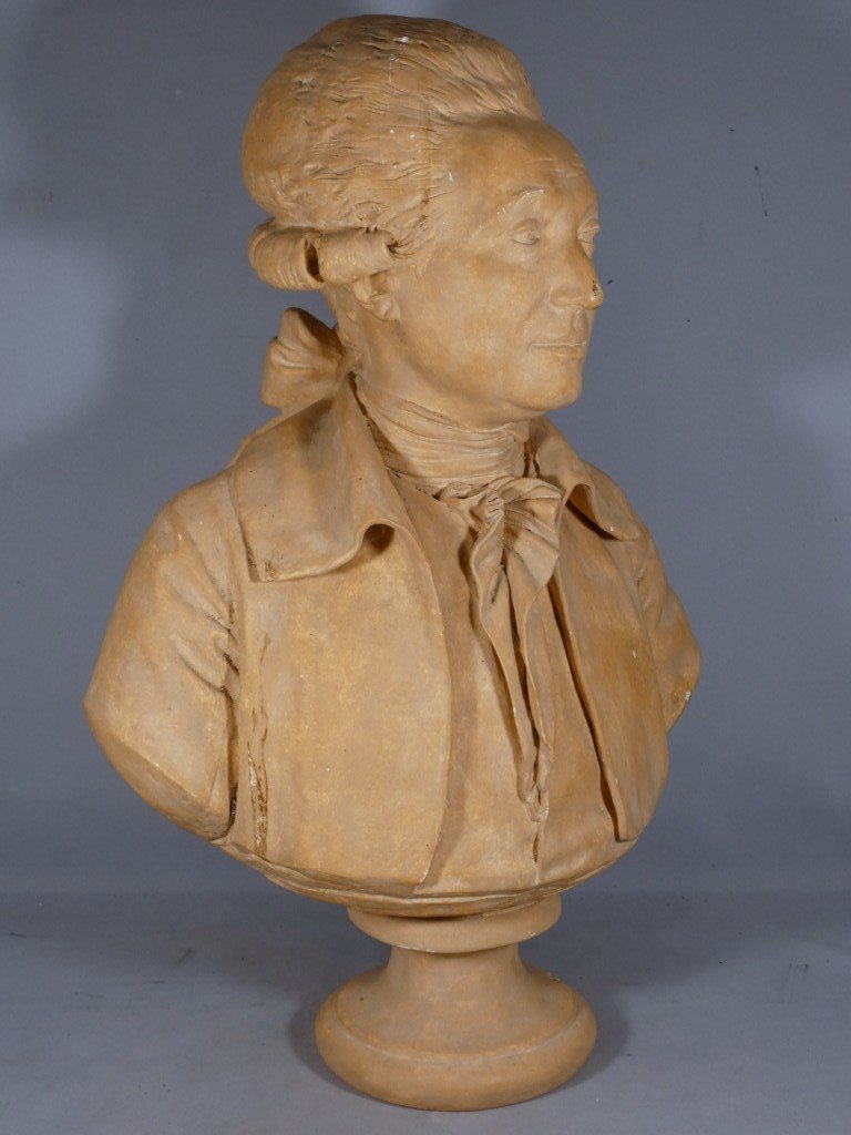 Buste de Condorcet d’après Jean-Antoine Houdon – Moulage du Musée du Louvre – H. 72 cm-photo-2