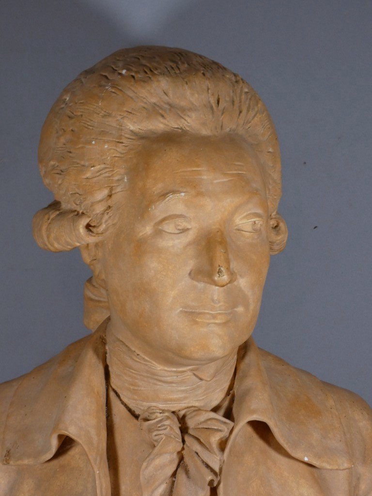 Buste de Condorcet d’après Jean-Antoine Houdon – Moulage du Musée du Louvre – H. 72 cm-photo-4