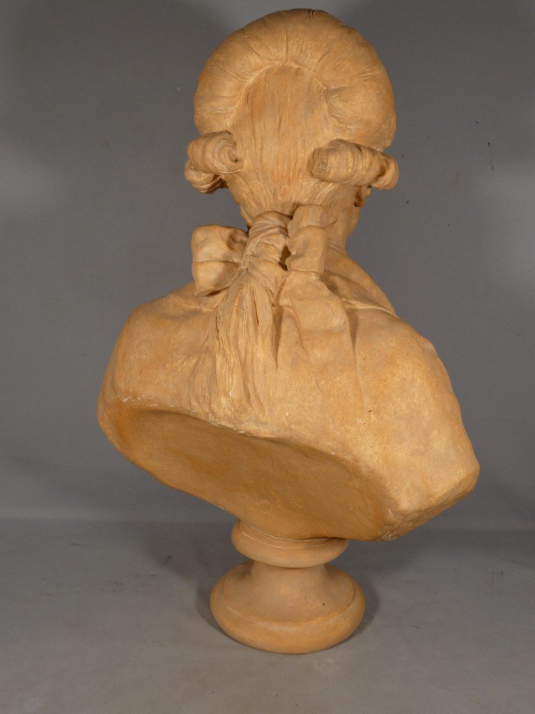 Buste de Condorcet d’après Jean-Antoine Houdon – Moulage du Musée du Louvre – H. 72 cm-photo-3