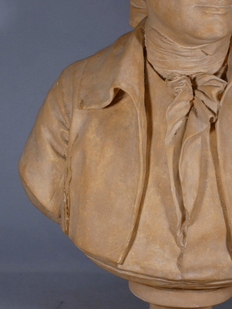 Buste de Condorcet d’après Jean-Antoine Houdon – Moulage du Musée du Louvre – H. 72 cm-photo-5