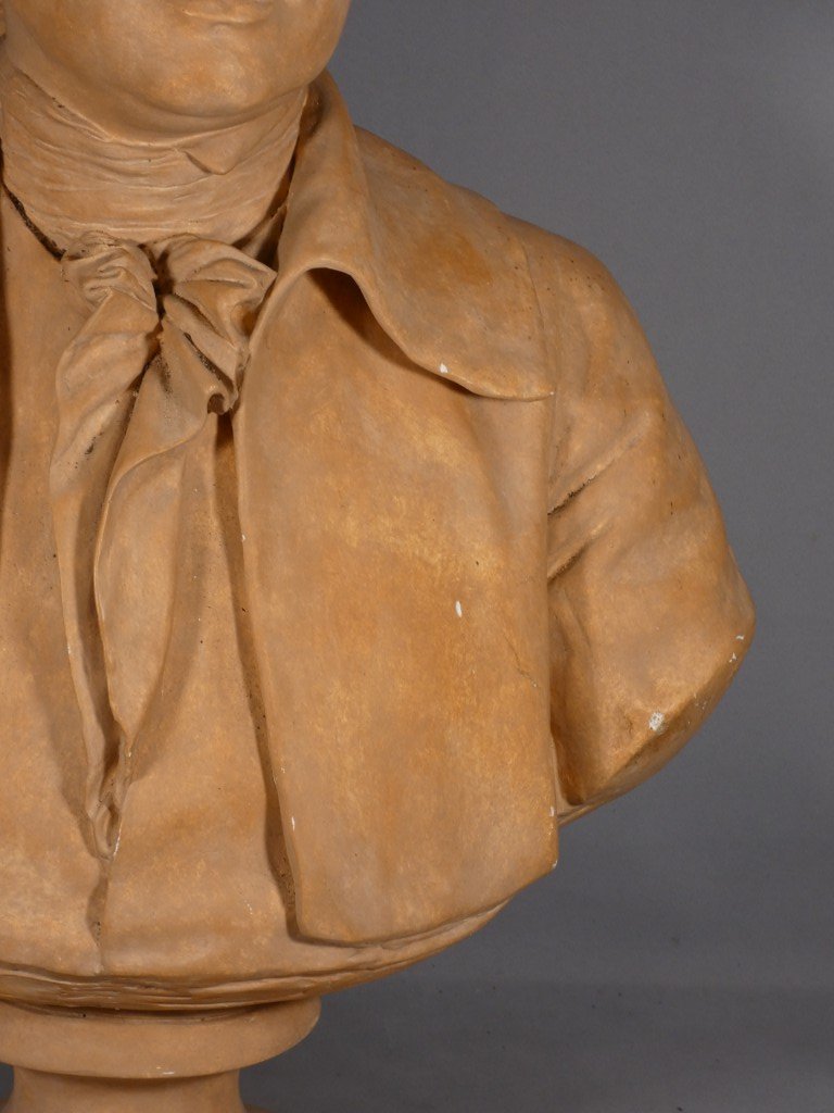 Buste de Condorcet d’après Jean-Antoine Houdon – Moulage du Musée du Louvre – H. 72 cm-photo-6