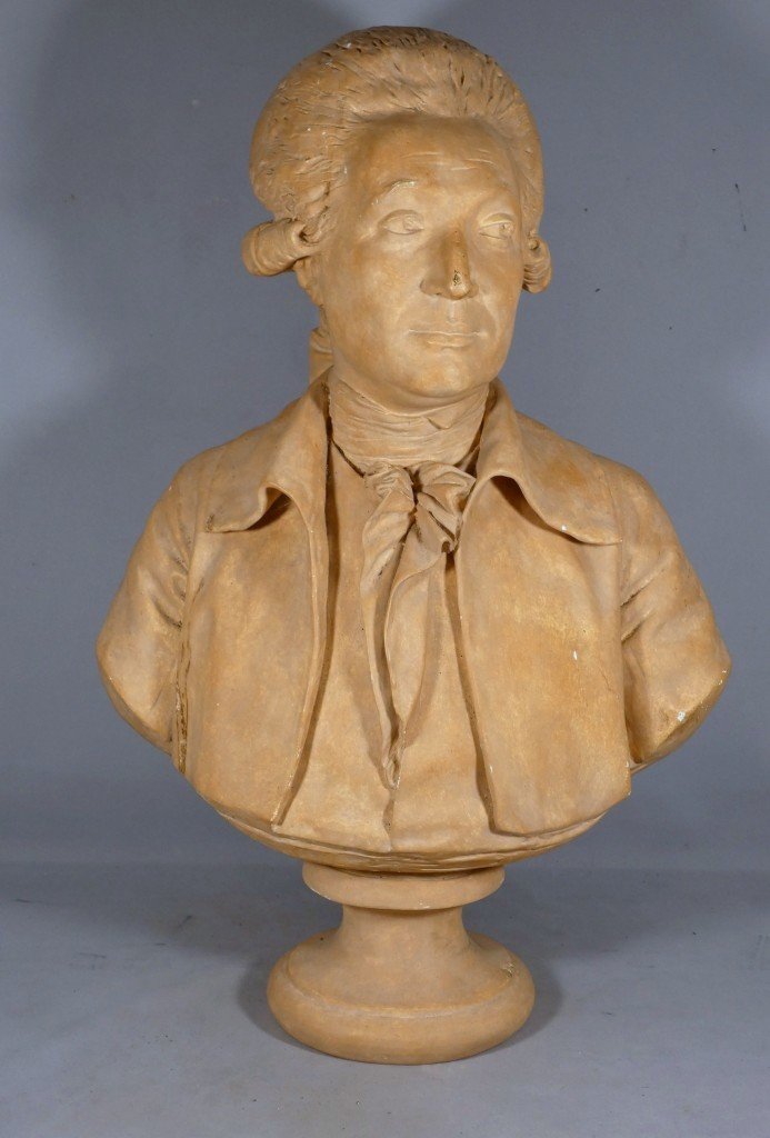 Buste de Condorcet d’après Jean-Antoine Houdon – Moulage du Musée du Louvre – H. 72 cm