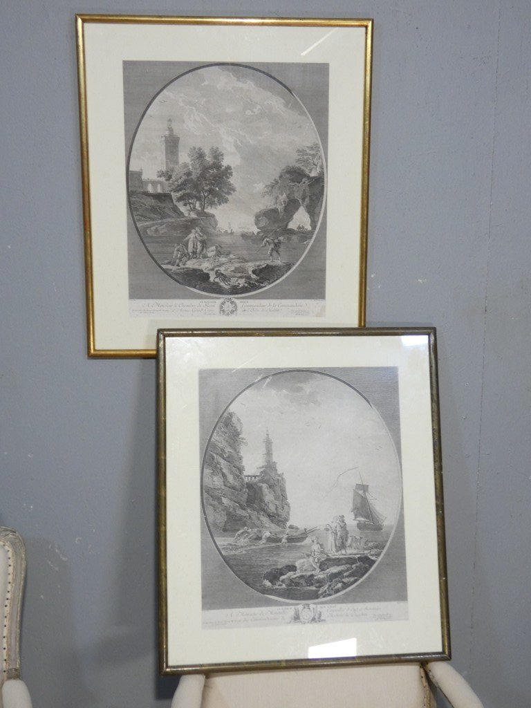 Le Rocher percé – Gravure d'après Joseph Vernet par Marie-Rosalie Bertaud – XVIIIe siècle-photo-8