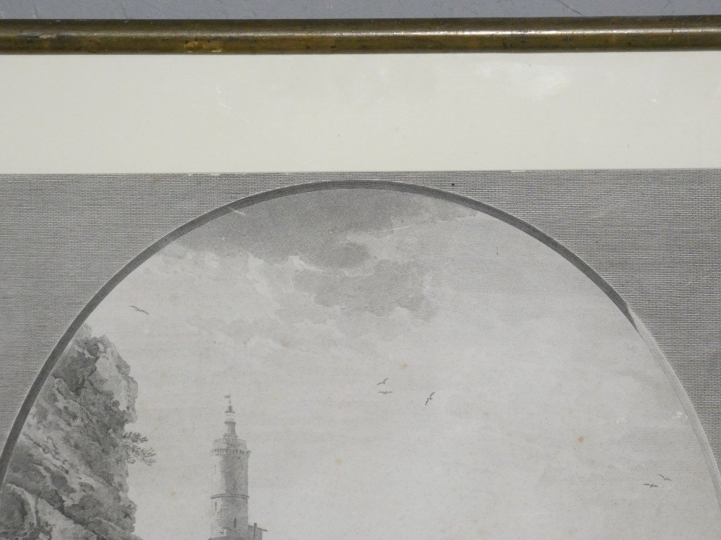 The Boat Being Launched – Engraving After A Painting By Joseph Vernet, By Marie-rosalie Bertaud – 18th Century-photo-3