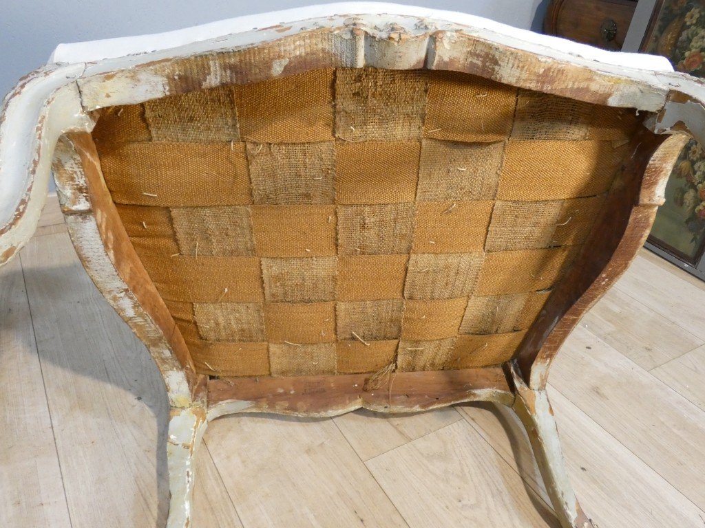 Sene Le Pere – Circa 1745 – Pair Of Louis XV-era Queen-style Armchairs, Stamped “18th Century”-photo-7