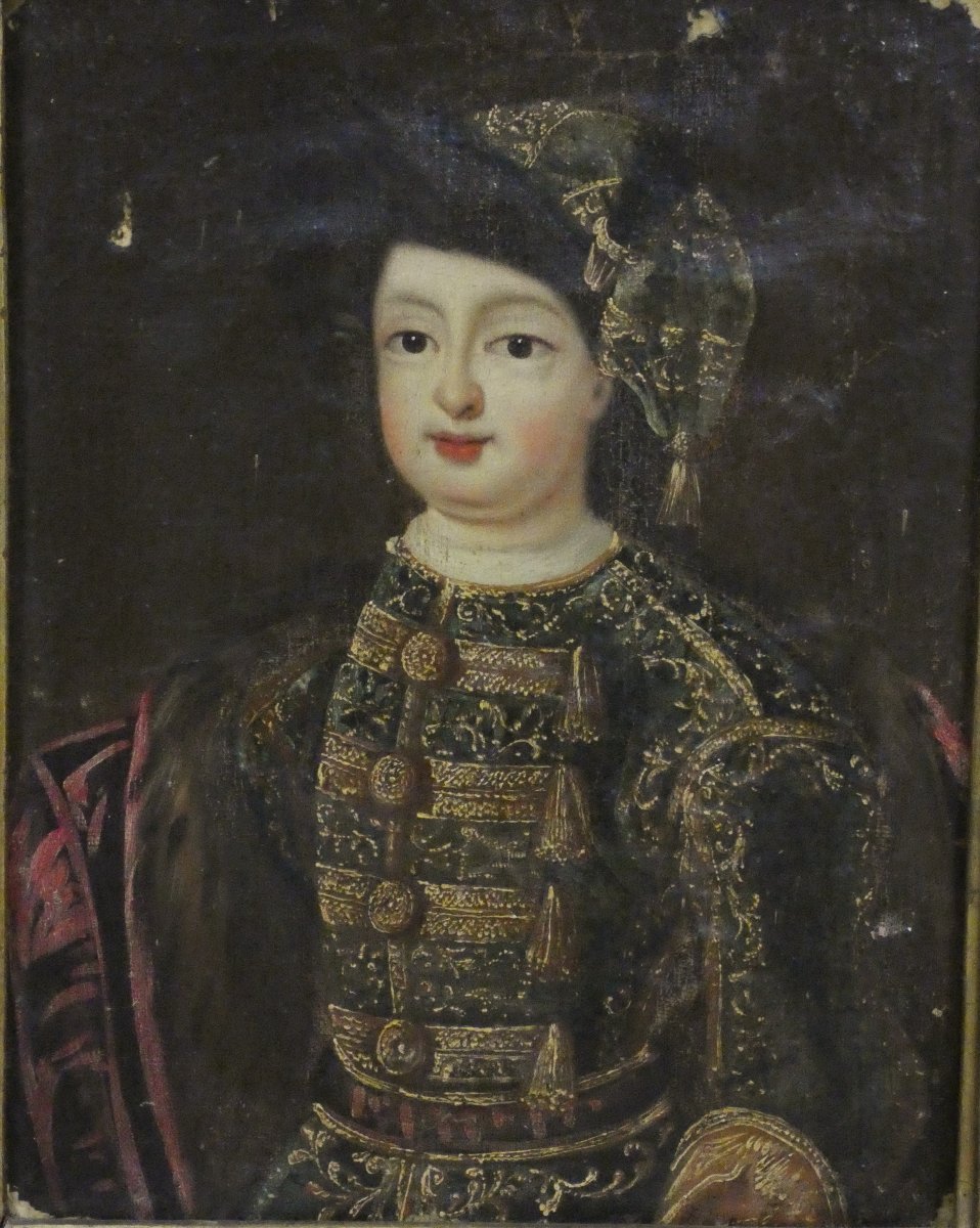 Portrait Of A Young Aristocrat In Ceremonial Attire – European School, Late 17th–early 18th Century-photo-3