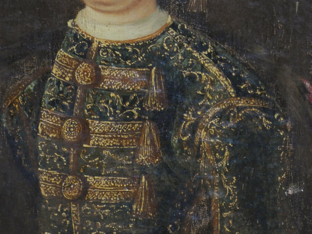 Portrait Of A Young Aristocrat In Ceremonial Attire – European School, Late 17th–early 18th Century-photo-4