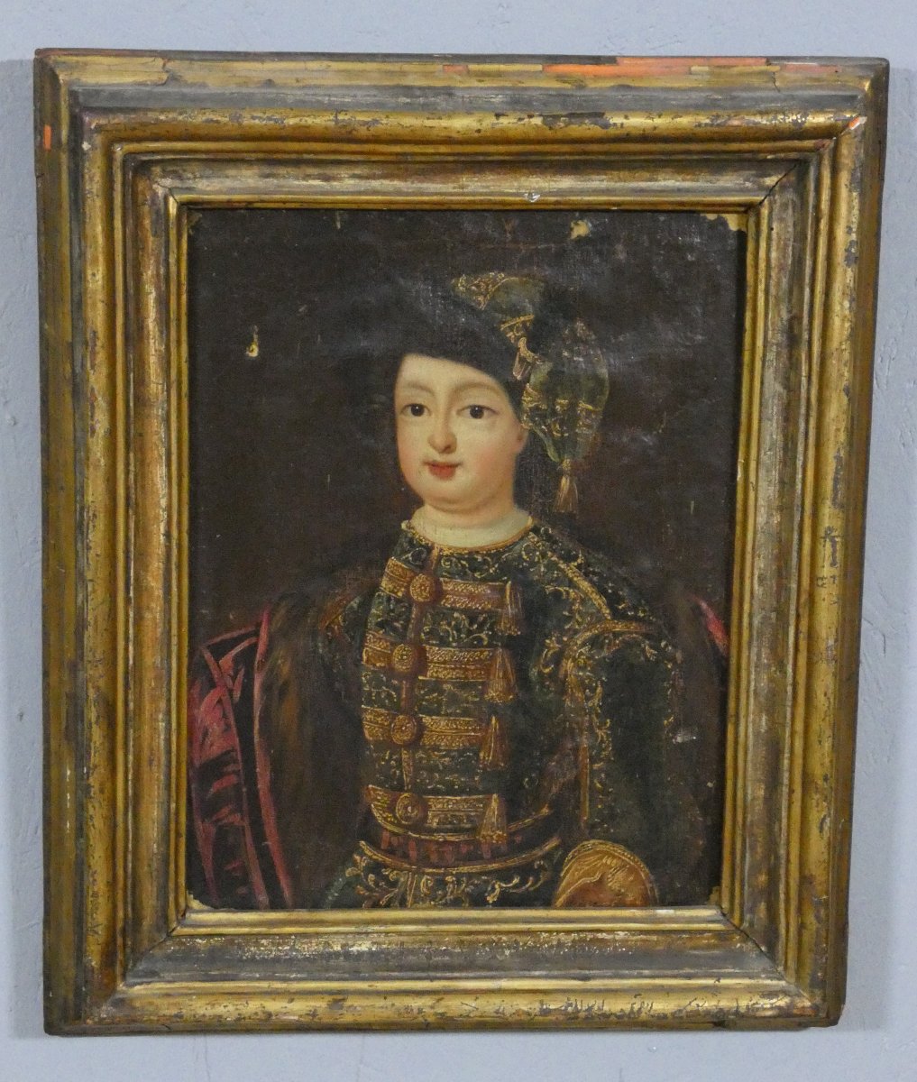 Portrait Of A Young Aristocrat In Ceremonial Attire – European School, Late 17th–early 18th Century-photo-1