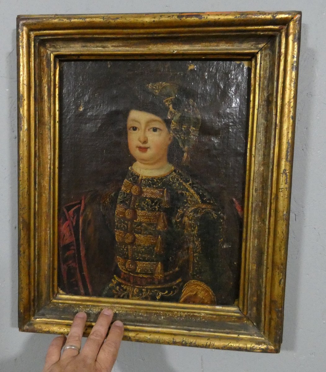 Portrait Of A Young Aristocrat In Ceremonial Attire – European School, Late 17th–early 18th Century-photo-4