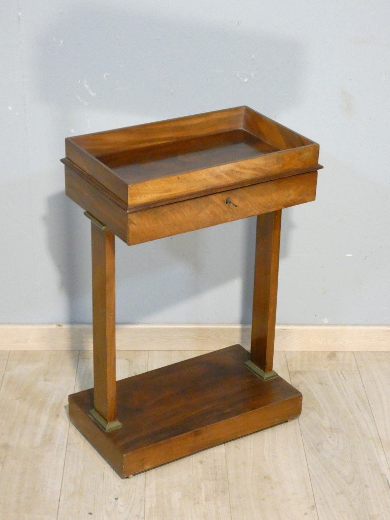 Mahogany And Mahogany-veneered Coffee Table, Empire-restoration Period, Early 19th Century-photo-2