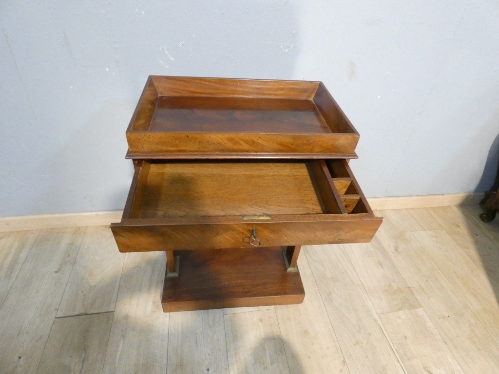 Mahogany And Mahogany-veneered Coffee Table, Empire-restoration Period, Early 19th Century-photo-3