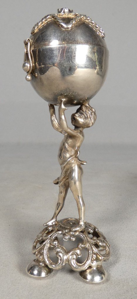 Boîte à aromates de Havdalah en argent russe 84 zolotniks – Moscou 1894 – Judaïca-photo-3
