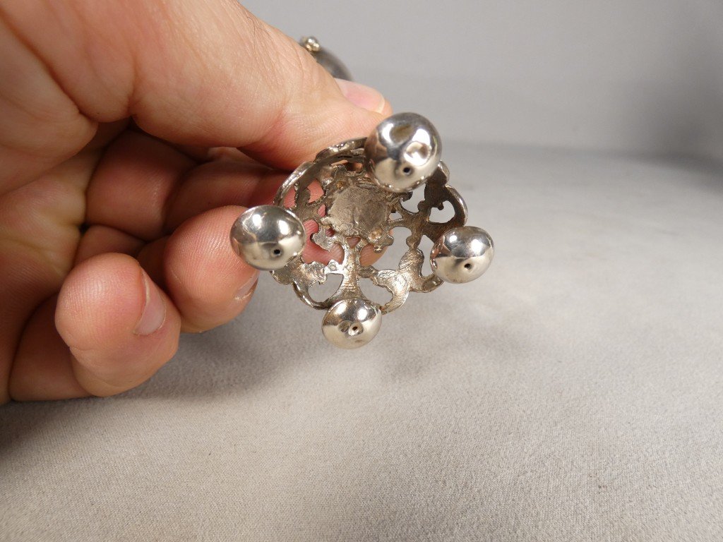 Boîte à aromates de Havdalah en argent russe 84 zolotniks – Moscou 1894 – Judaïca-photo-2