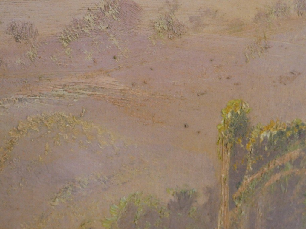 Gaston Anglade (1854-1919) – Les ruines de Crozant et la vallée de la Creuse – Huile sur toile-photo-5