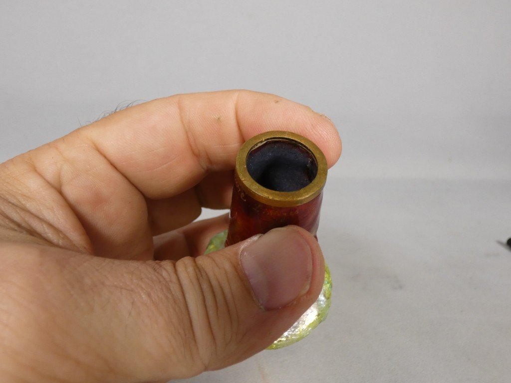 Camille Fauré Limoges, Miniature Enamel Vase - Enamels-photo-3