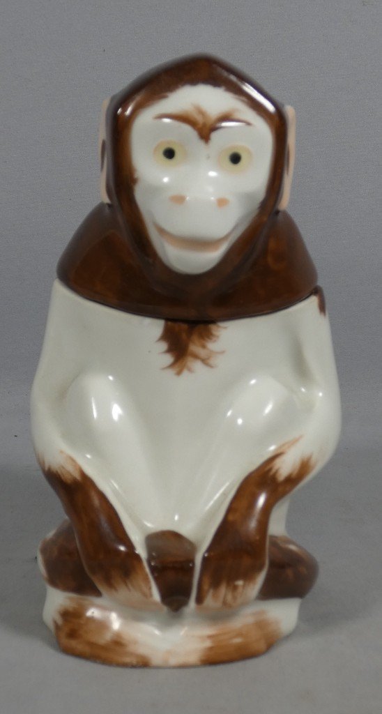 Édouard-Marcel Sandoz – Pot à tabac « Petit singe » en porcelaine de Limoges –Théodore Haviland-photo-3
