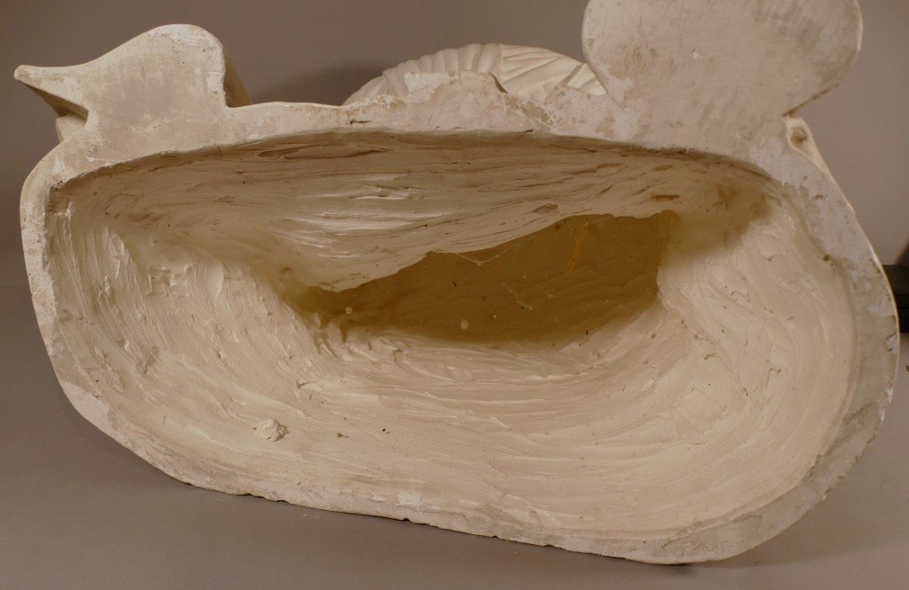 Plaster Head Of A Holy Woman – Late 19th-century Gothic Cast – The Entombment Of Tonnerre-photo-6